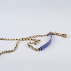 Chanel Caviar Wallet on Chain WOC Purple