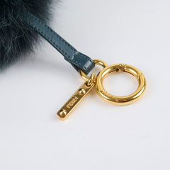 Fendi Mink FF Pom Pom Bag Charm