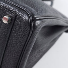 Hermes Birkin 25 Black Togo PHW I in square