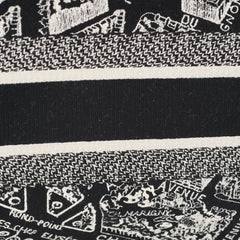 Christian Dior Book Tote Medium Black and White Plan de Paris Embroidery