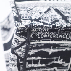 Christian Dior Book Tote Medium Black and White Plan de Paris Embroidery