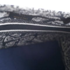 Christian Dior Book Tote Medium Black and White Plan de Paris Embroidery