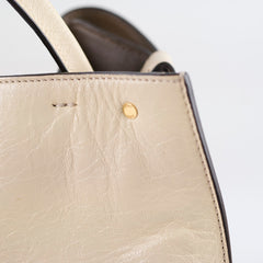 Fendi X-Lite Peekaboo White Large Fur Interior