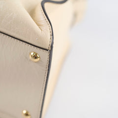 Fendi X-Lite Peekaboo White Large Fur Interior