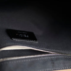 Fendi Large Zucca and Pequin Canvas Convertible Baguette Satchel