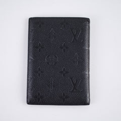 Louis Vuitton Passport Holder Empriente Black