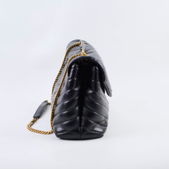 Saint Laurent Medium Loulou Bag Black GHW