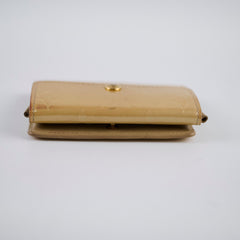 Louis Vuitton Vernis Compact Wallet Gold