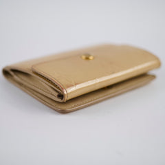 Louis Vuitton Vernis Compact Wallet Gold