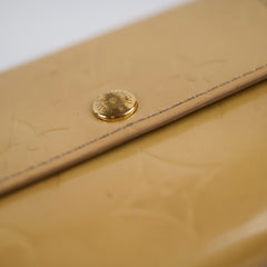 Louis Vuitton Vernis Compact Wallet Gold