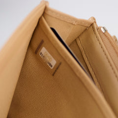 Chanel Beige Long Wallet Beige