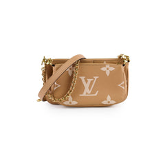 Louis Vuitton Multi Pochette Bicolour Empriente Beige