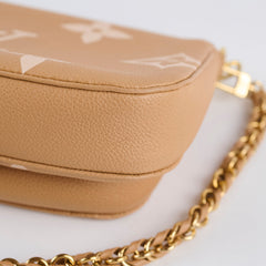 Louis Vuitton Multi Pochette Bicolour Empriente Beige