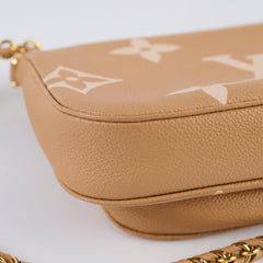 Louis Vuitton Multi Pochette Bicolour Empriente Beige