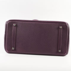 Hermes Birkin 35 Togo Raisin PHW Square P 2012