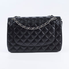 Chanel Lambskin Jumbo Classic Double Flap Black