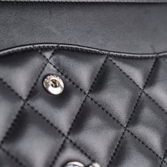 Chanel Lambskin Jumbo Classic Double Flap Black