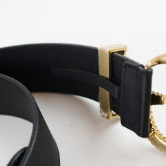 Gucci Torchon Double GG Buckle Belt Black Size 90