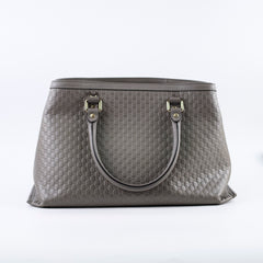 Gucci Microguccissima Leather Tote Grey