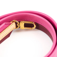Louis Vuitton Two Tone Leather Strap Fuchshia/Burgundy