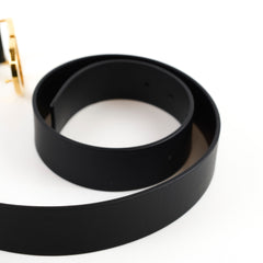 Christian Dior 30 Montaigne Belt Calfskin Black size 90