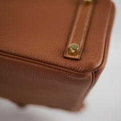 Hermes Birkin 25 Togo Gold GHW U Stamp