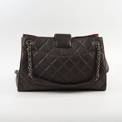 Chanel Tote Caviar Brown / Burgundy (21 Series)