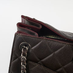 Chanel Tote Caviar Brown / Burgundy (21 Series)