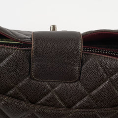 Chanel Tote Caviar Brown / Burgundy (21 Series)