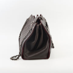 Chanel Tote Caviar Brown / Burgundy (21 Series)