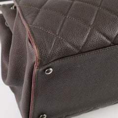 Chanel Tote Caviar Brown / Burgundy (21 Series)