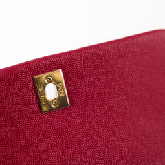 Chanel Coco Handle Small Caviar Raspberry Red/Pink (30 Series)