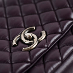 Chanel Purple Bubble Quilt Flap