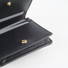 Christian Dior Lady Dior Wallet Medium Lambskin Black