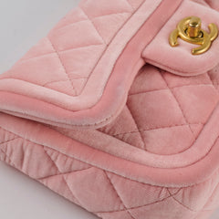 Chanel Seasonal Mini Flap Velvet Pink (Microchipped)