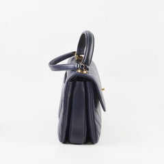 Chanel Small Trendy CC Navy Lambskin Light Gold HW