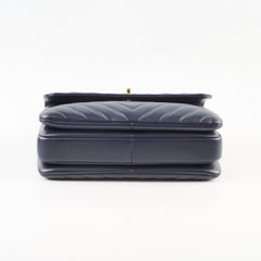 Chanel Small Trendy CC Navy Lambskin Light Gold HW