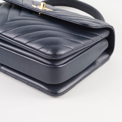 Chanel Small Trendy CC Navy Lambskin Light Gold HW