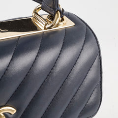 Chanel Small Trendy CC Navy Lambskin Light Gold HW