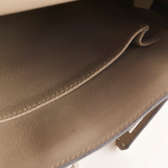 Hermes Kelly 25 Gris Asphalt Swift SHW C stamp