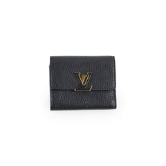 Louis Vuitton Capucines XS Wallet Black