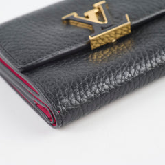 Louis Vuitton Capucines XS Wallet Black