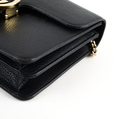 Gucci Dollar Small Interlocking G Calfskin Black