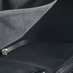 Chanel Small Leather Studded Deauville Black Caviar Leather