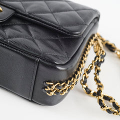 Chanel Seasonal Flap CC Chain Caviar Black (Microchipped)