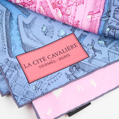 Hermès Hermes La Cité Cavalière Silk Scarf 90