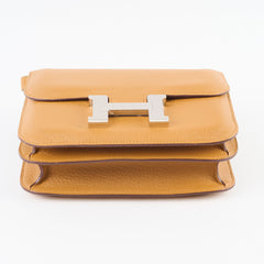 Hermes Mini Constance 18 Cherve Caramel K Stamp 2025