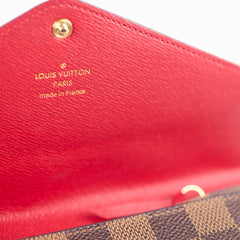 Louis Vuitton Sarah Long Wallet Damier Ebene