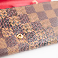 Louis Vuitton Sarah Long Wallet Damier Ebene