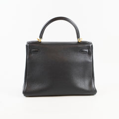 Hermes Kelly 28 Togo Black T Stamp